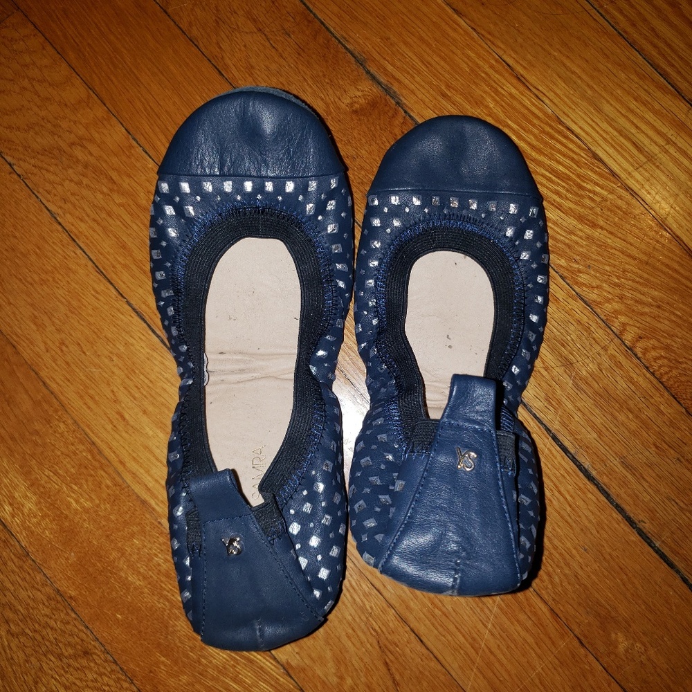 Yosi Samra leather ballet flats